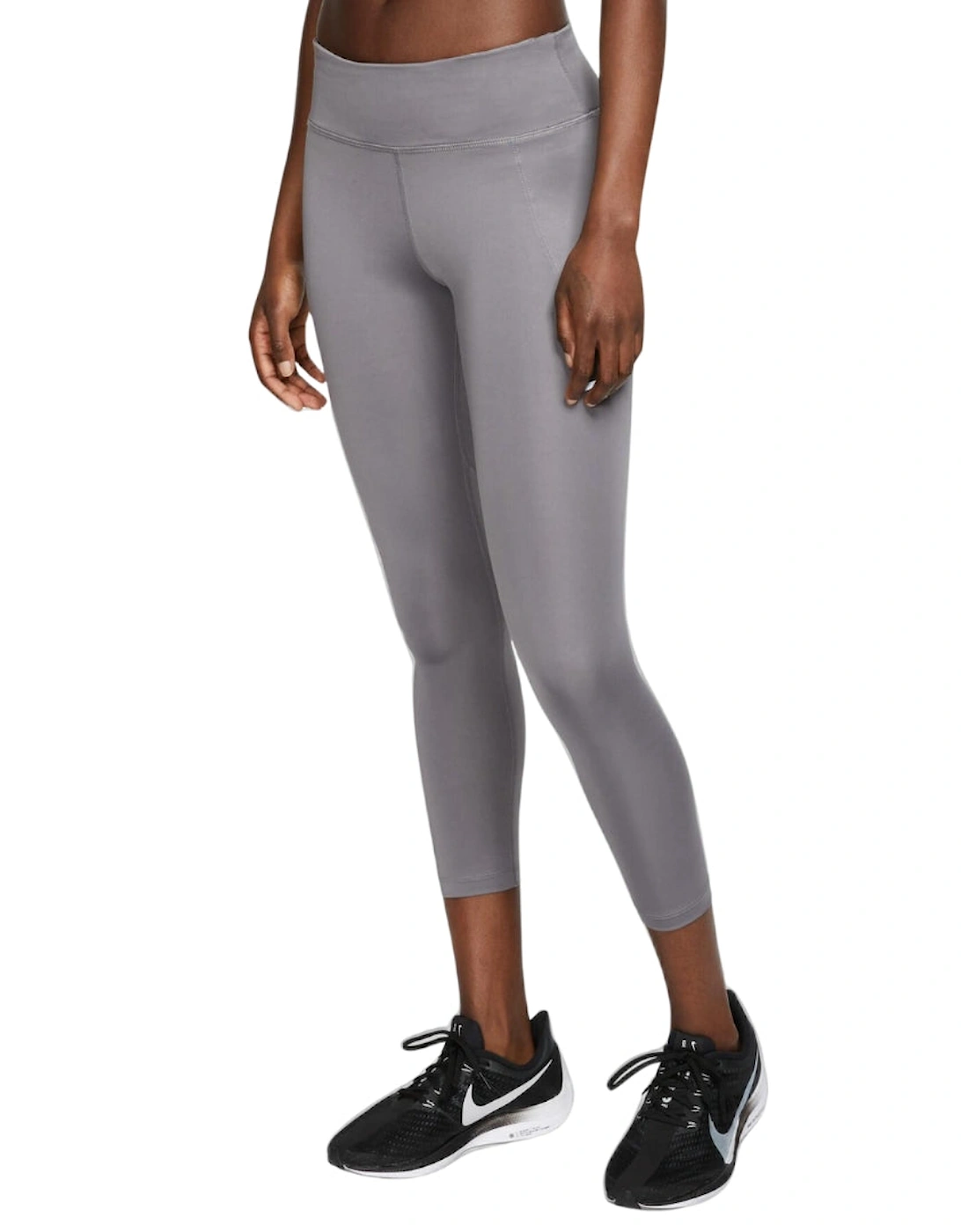 Women's Nike Run Fast Cropped Grey Leggings - Size: 14