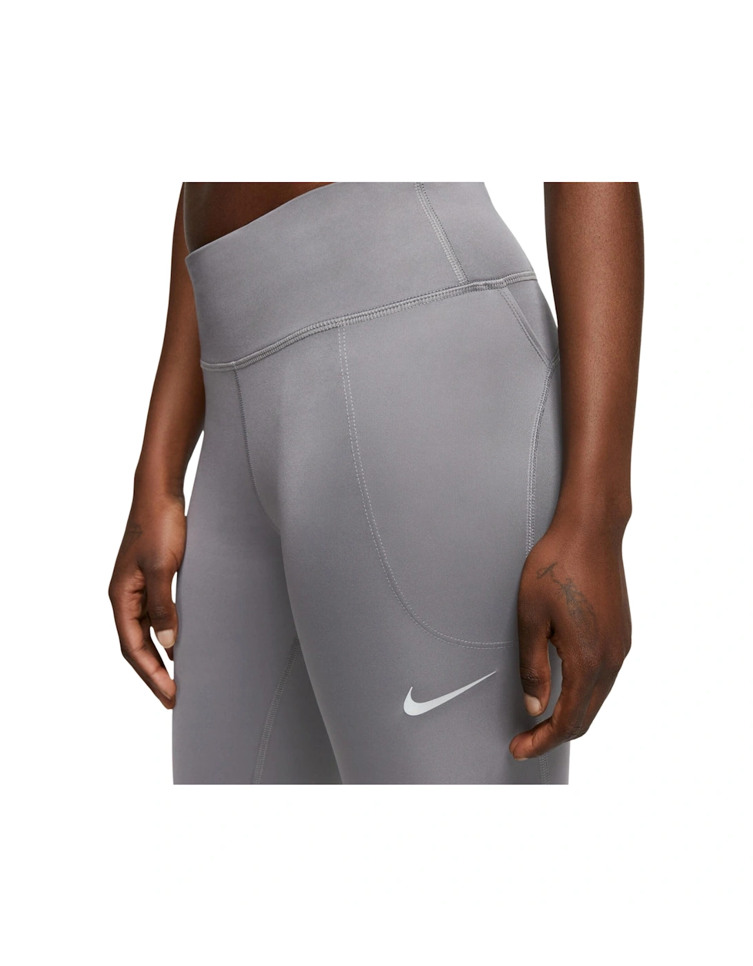 Run Fast Cropped Grey Leggings