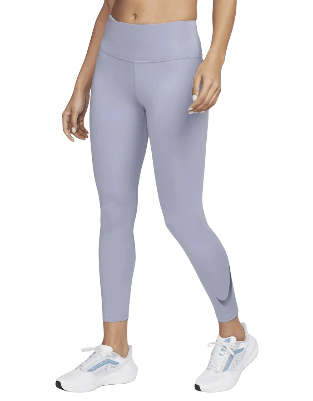 Women's Nike Mid-Rise 7/8 Lilac Running Leggings - Purple - Size: 16