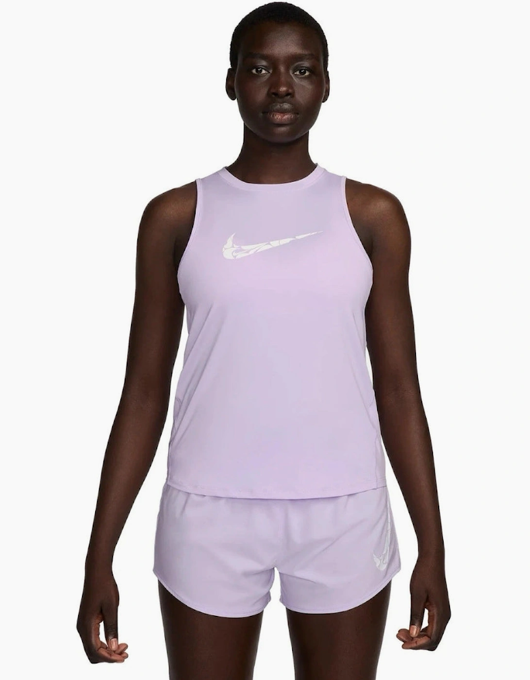 Women's Nike W NK One Swoosh Lilac Running Vest - Size: 10/8