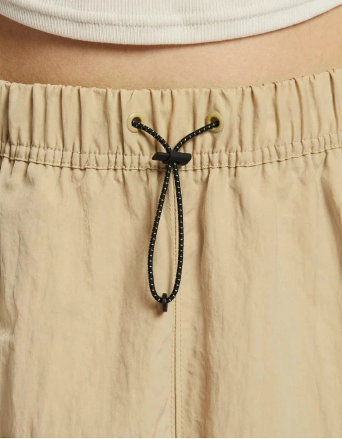 Essential Woven  High Waisted Beige Skirt