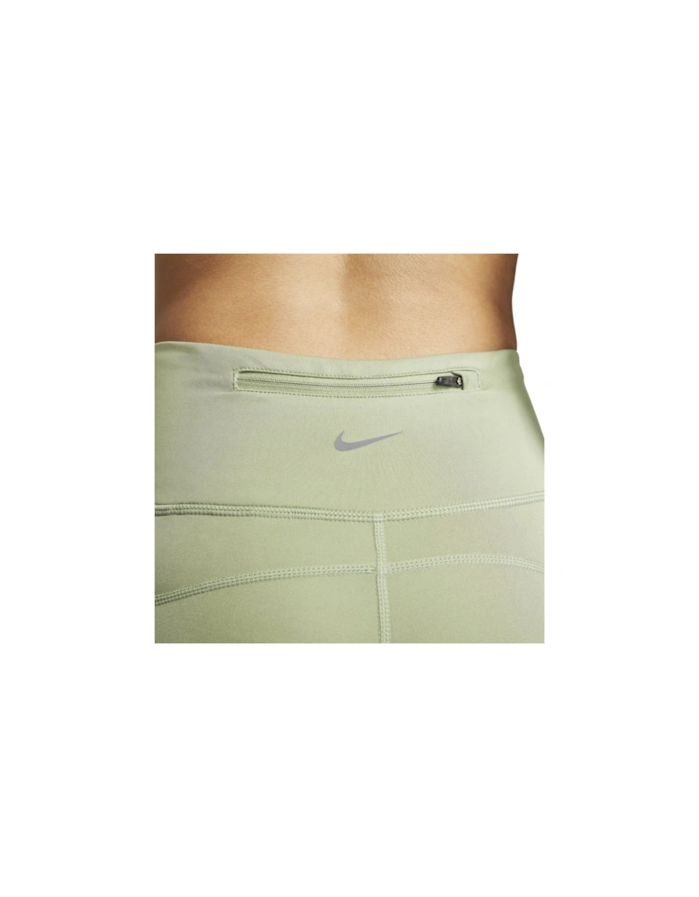 Dri-Fit 7/8 Mid Rise Oil Green Running Leggings