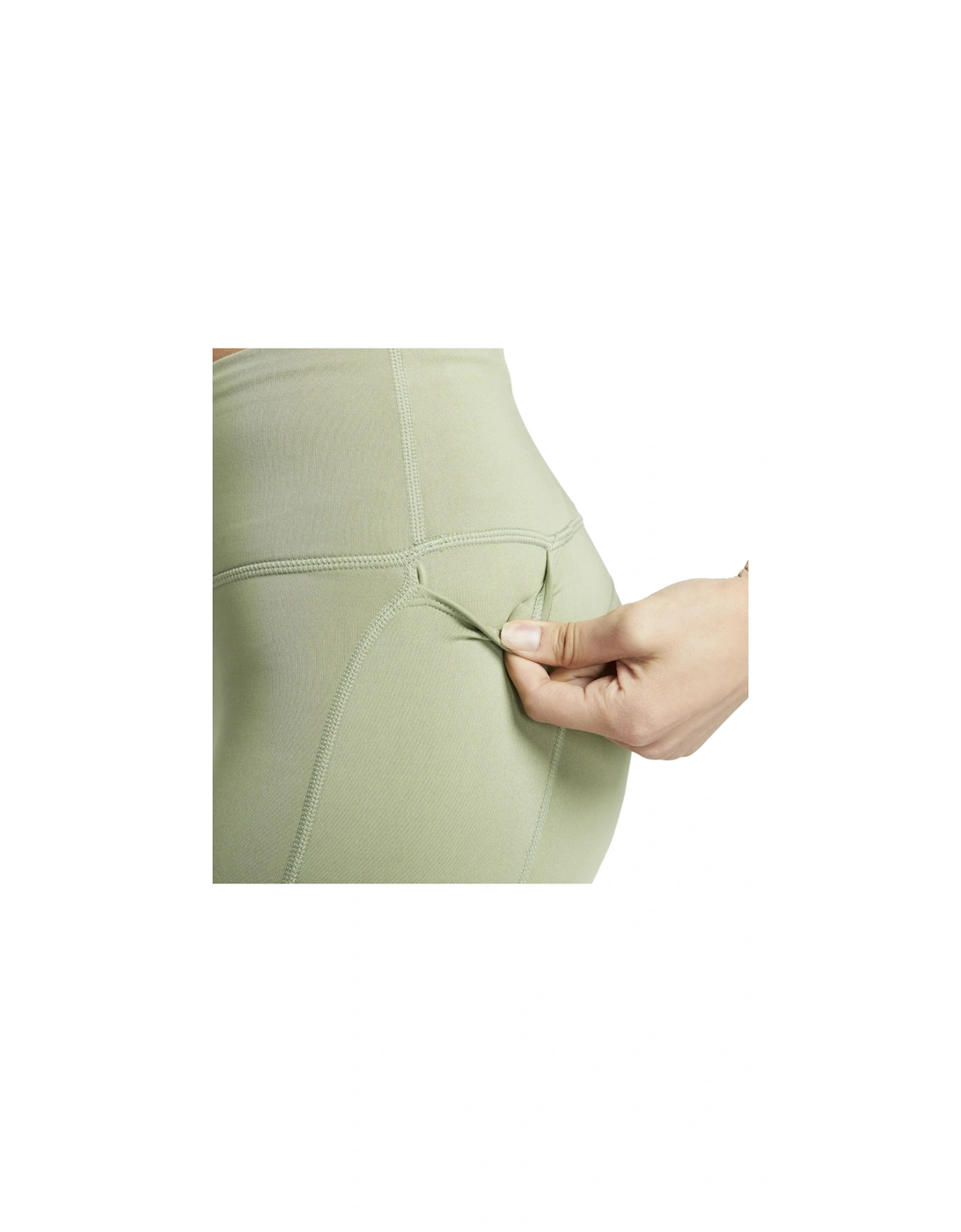 Dri-Fit 7/8 Mid Rise Oil Green Running Leggings