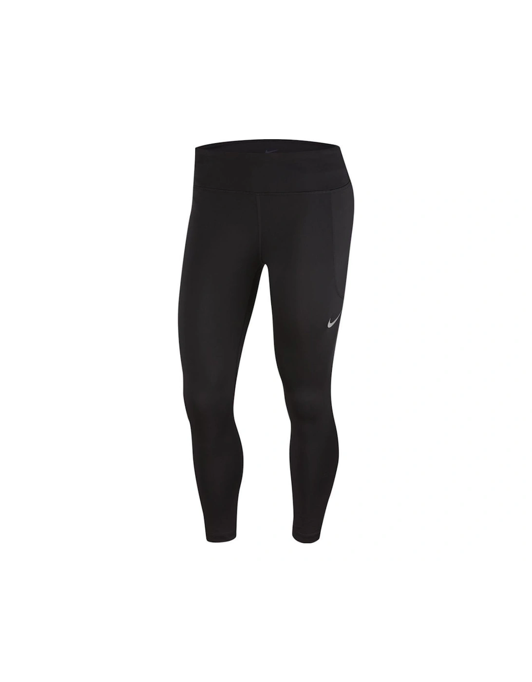 Fast Crop Running 7/8 Mid Length Black Leggings, 5 of 4