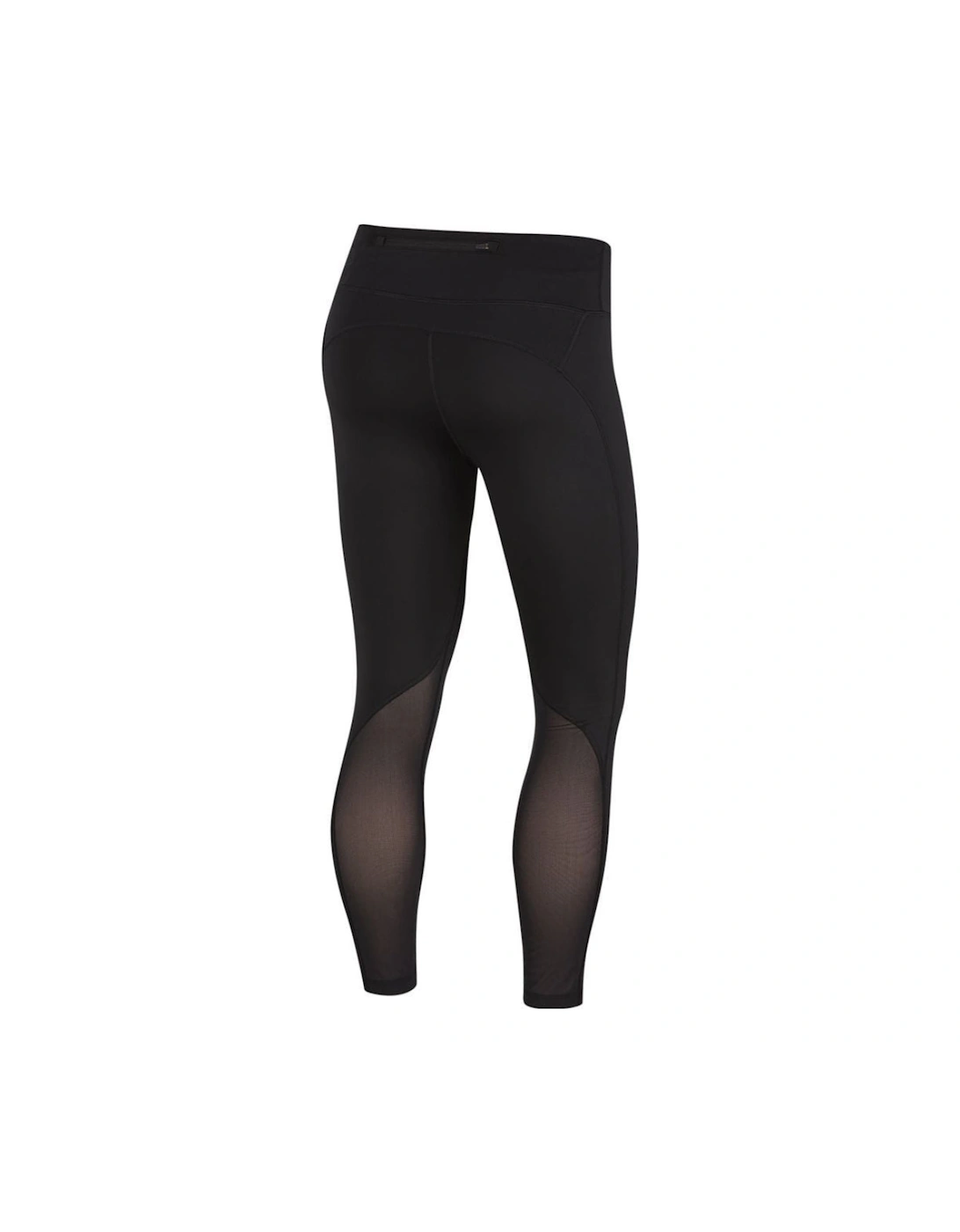 Fast Crop Running 7/8 Mid Length Black Leggings