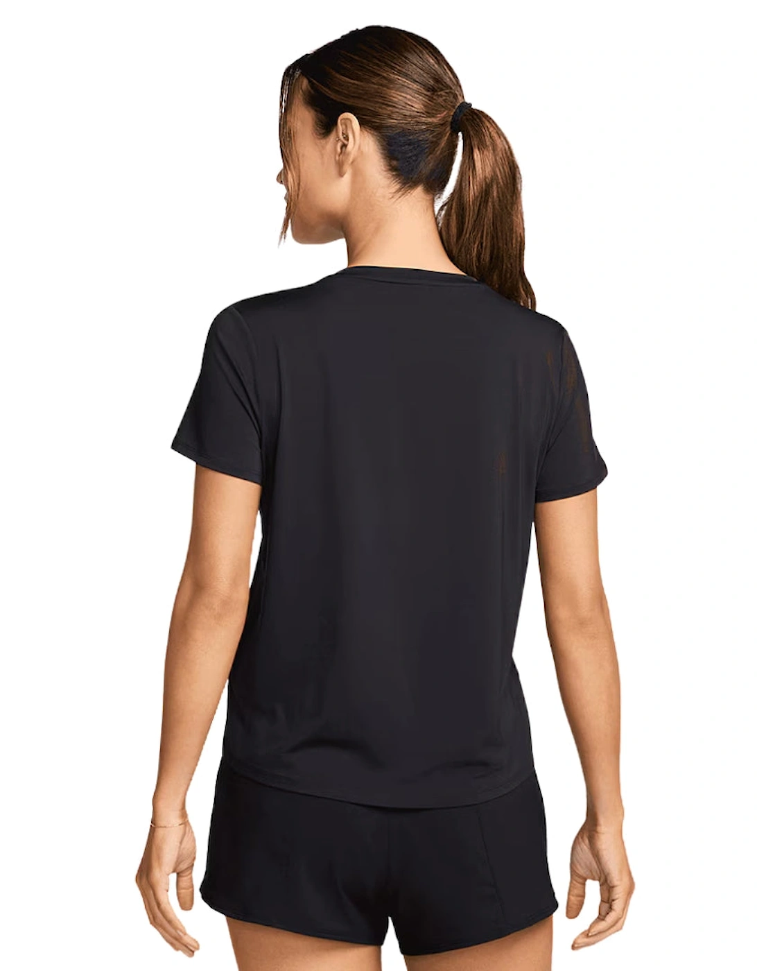 One Swoosh Black Running Top
