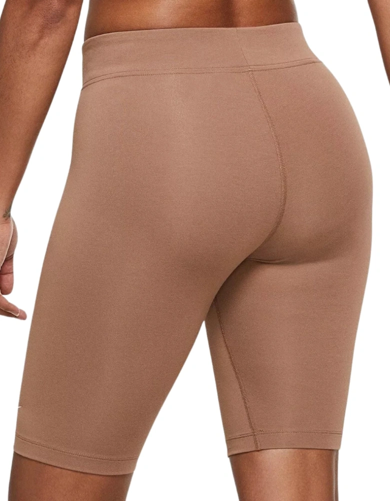 Essential Bike Shorts Brown Leggings