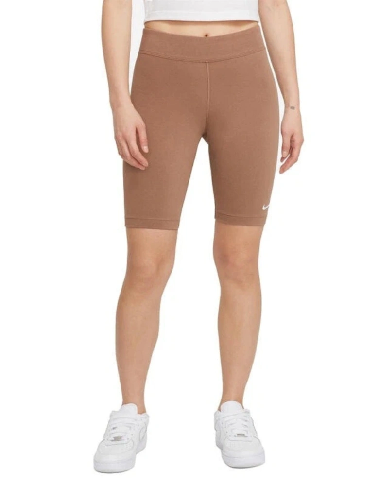 Essential Bike Shorts Brown Leggings