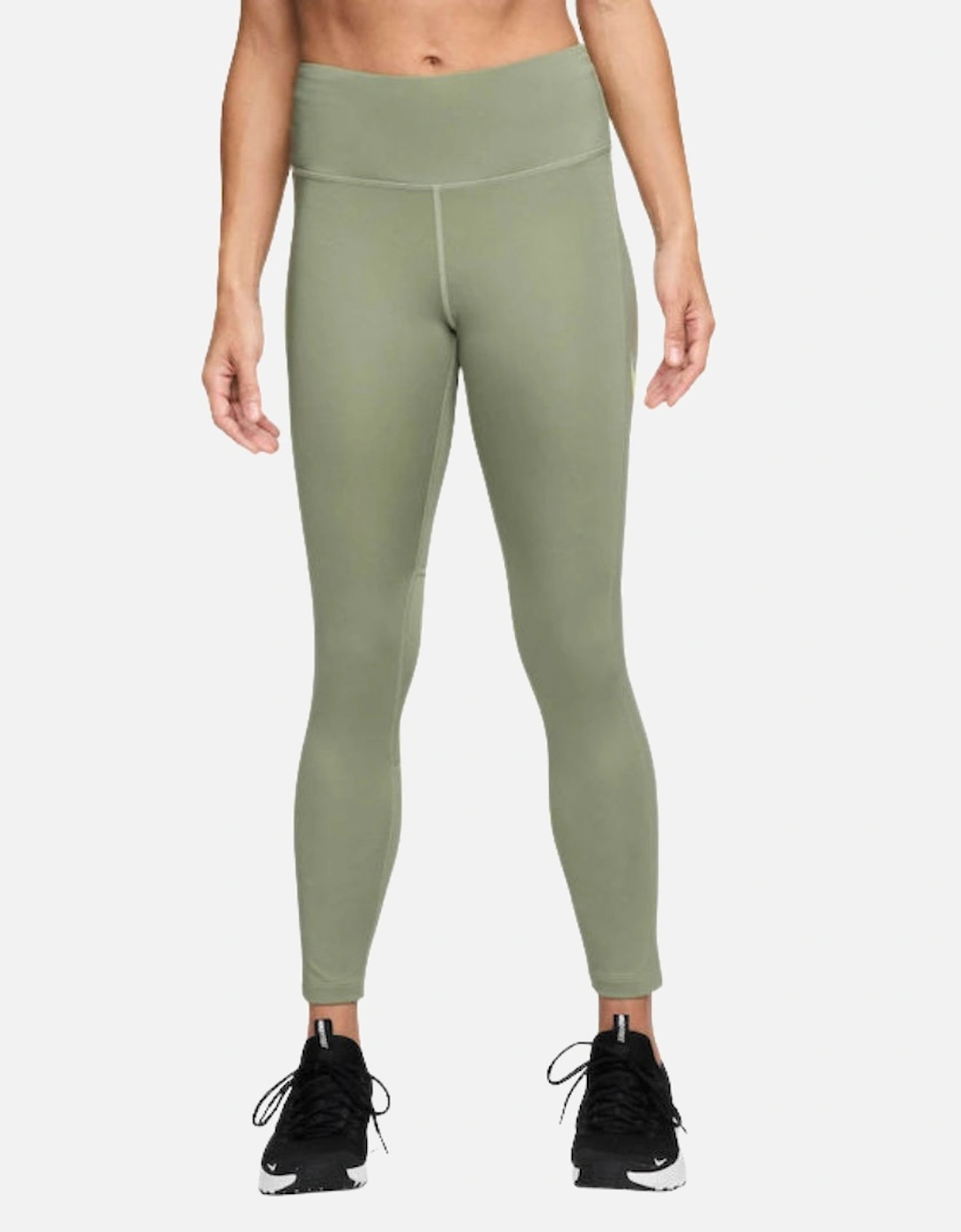 Mid Rise Fast 7/8 Oil Green Leggings, 5 of 4