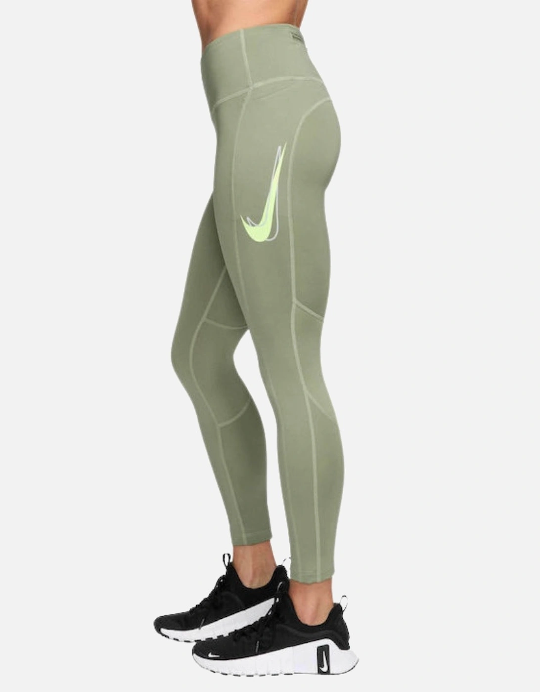Mid Rise Fast 7/8 Oil Green Leggings