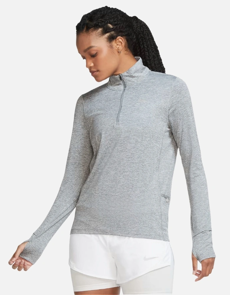 Element 1/2 Zip Up Grey Long Sleeve Top