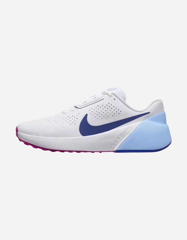 TR1 Blue Tick White Trainer
