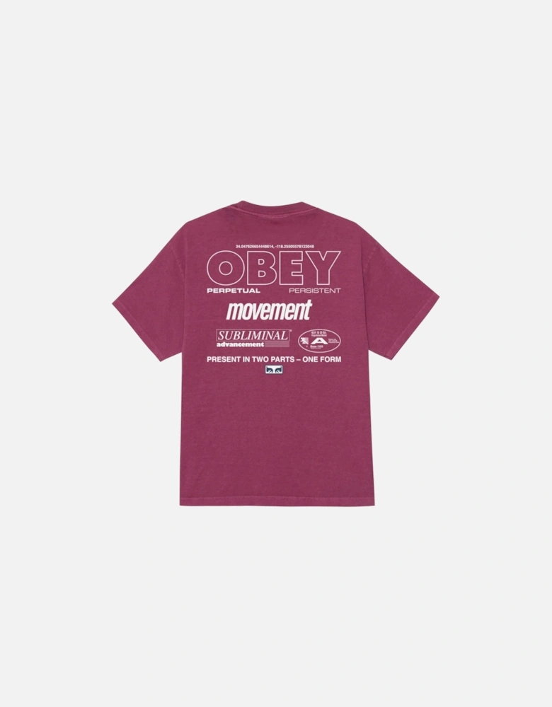 Persistent Movement T-Shirt - Pigment Berry