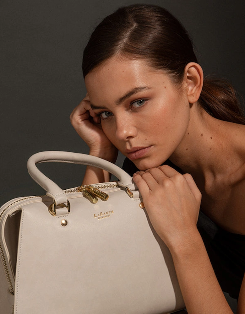 Magnolia Grey Vegan Small Bowling Bag