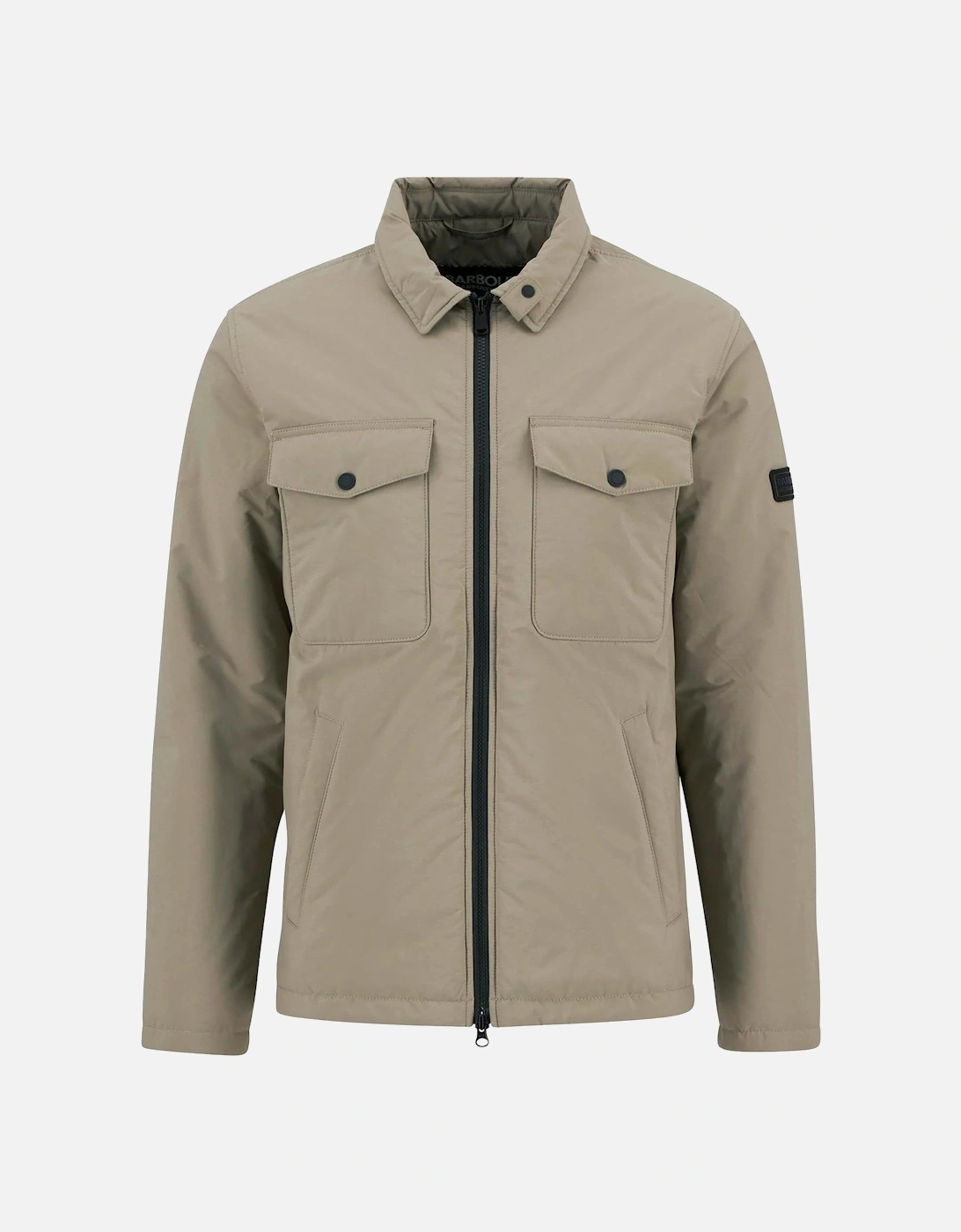 Men's Barbour International Distill Quilted Jacket Brindle - Tan - Size: 38/Regular