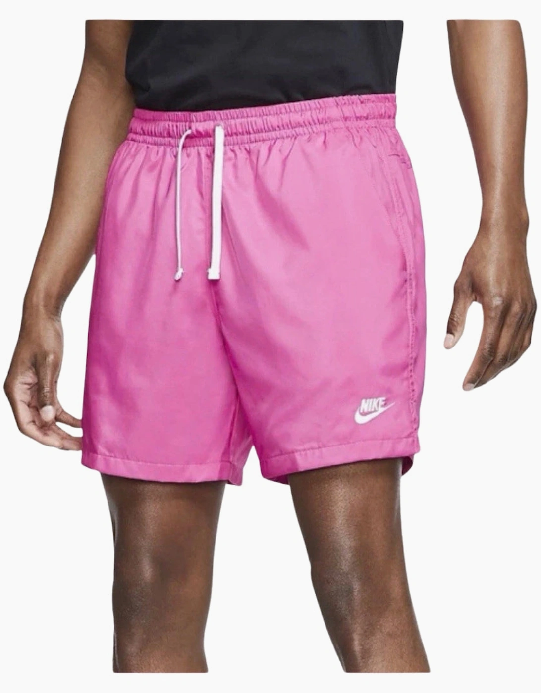 Men's Nike Club Flow Woven Lined Bright Pink Shorts - Size: 33/32/32