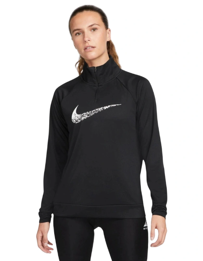 Dri-Fit Swoosh Running Black Long Sleeve Top