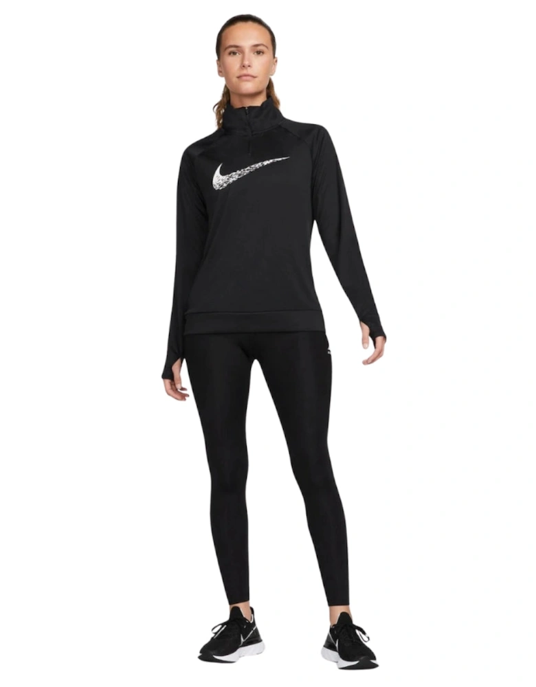 Dri-Fit Swoosh Running Black Long Sleeve Top