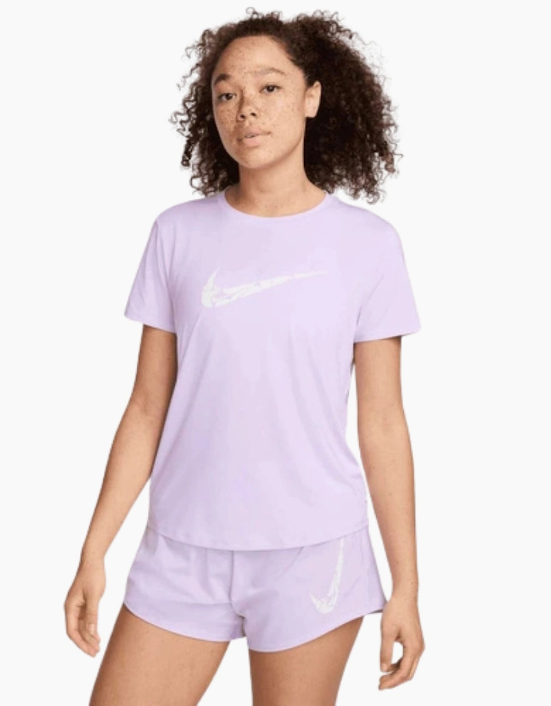 Women's Nike One Swoosh Dri-Fit Purple Running Top - Size: 14