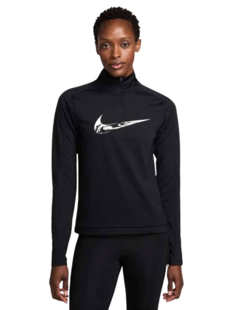 Swoosh Dri-Fit Black Lightweight Top
