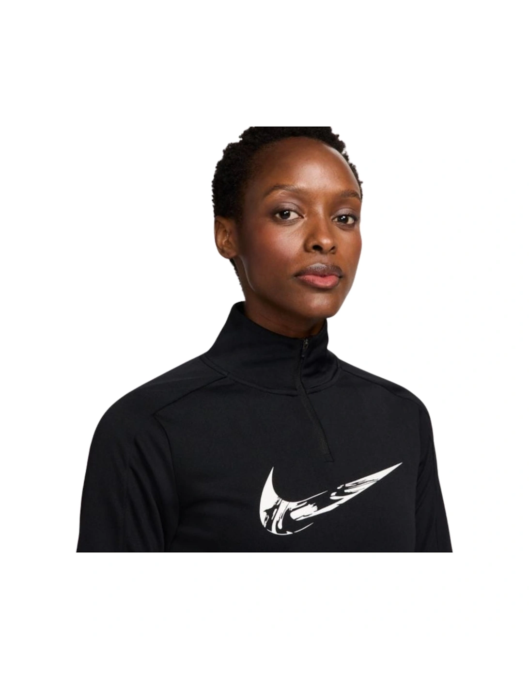 Swoosh Dri-Fit Black Lightweight Top