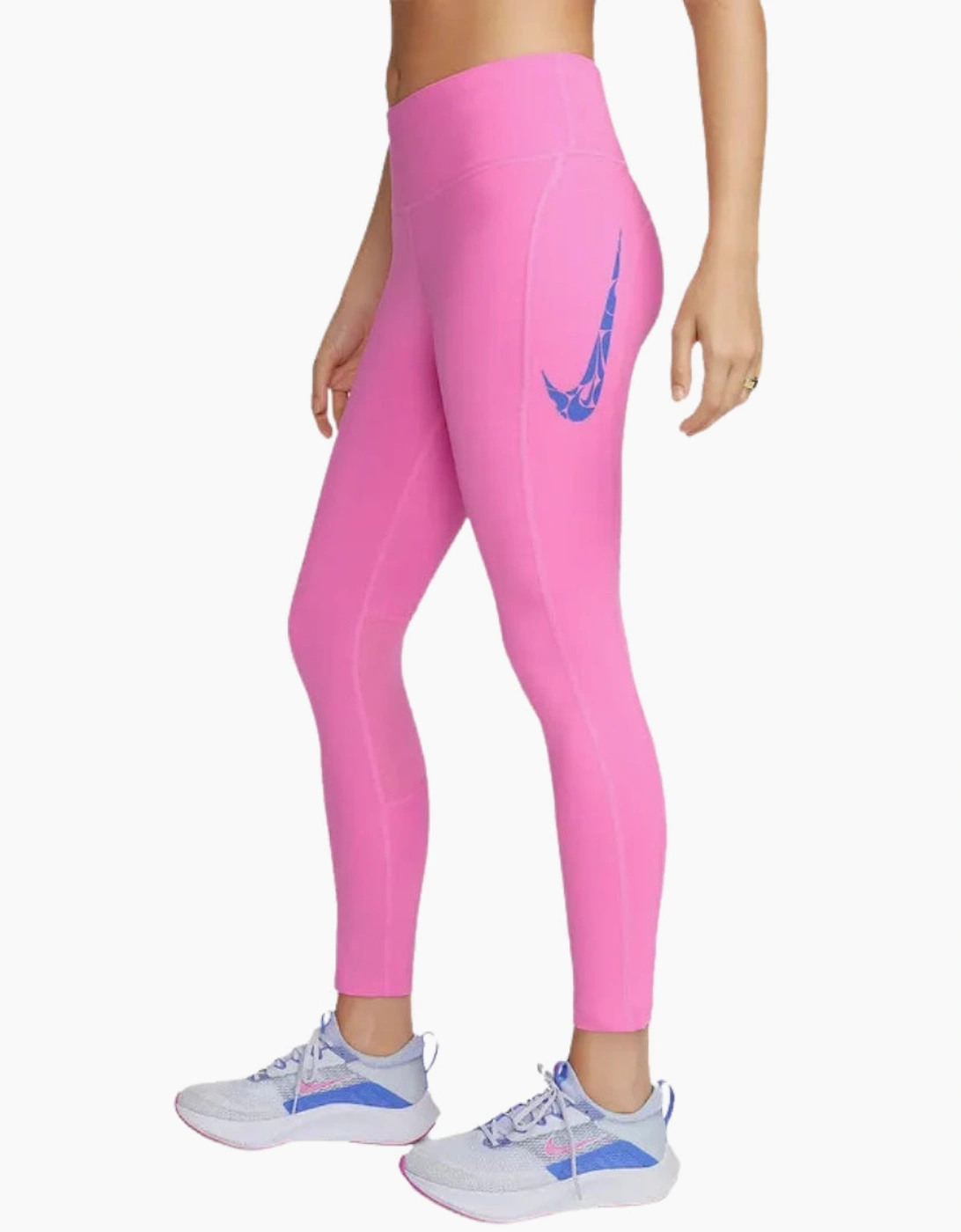 Women's Nike Fast 7/8 Pink Leggings - Size: 12