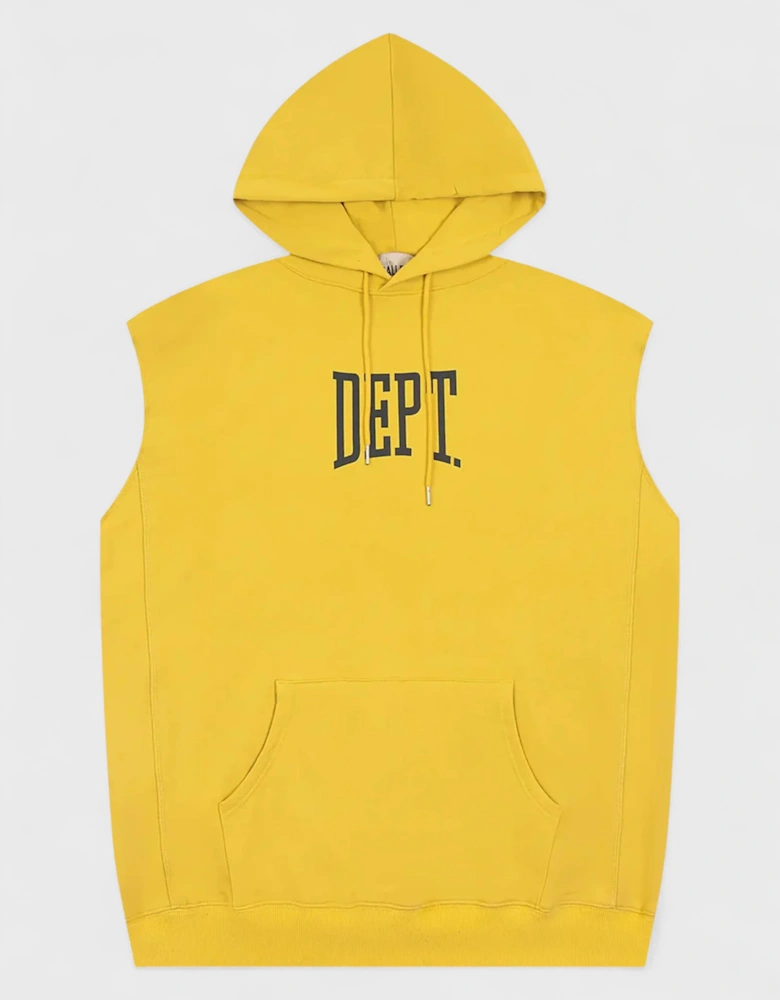 Gallery Dept. Gym Cut Off Sleeveless Hoodie Yellow