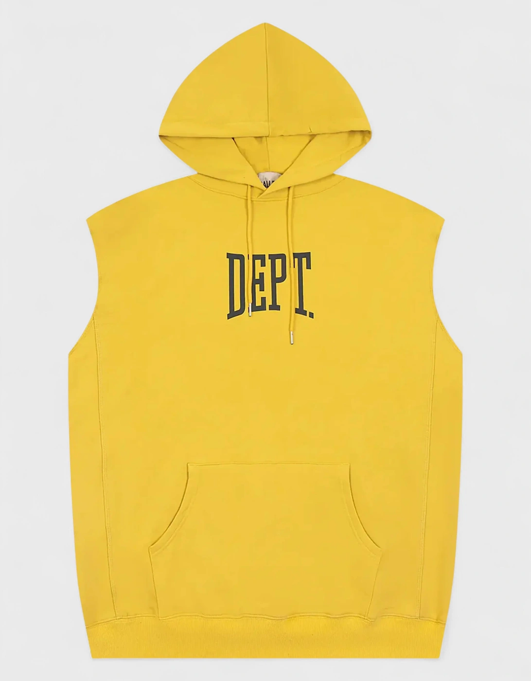 Gallery Dept. Gym Cut Off Sleeveless Hoodie Yellow