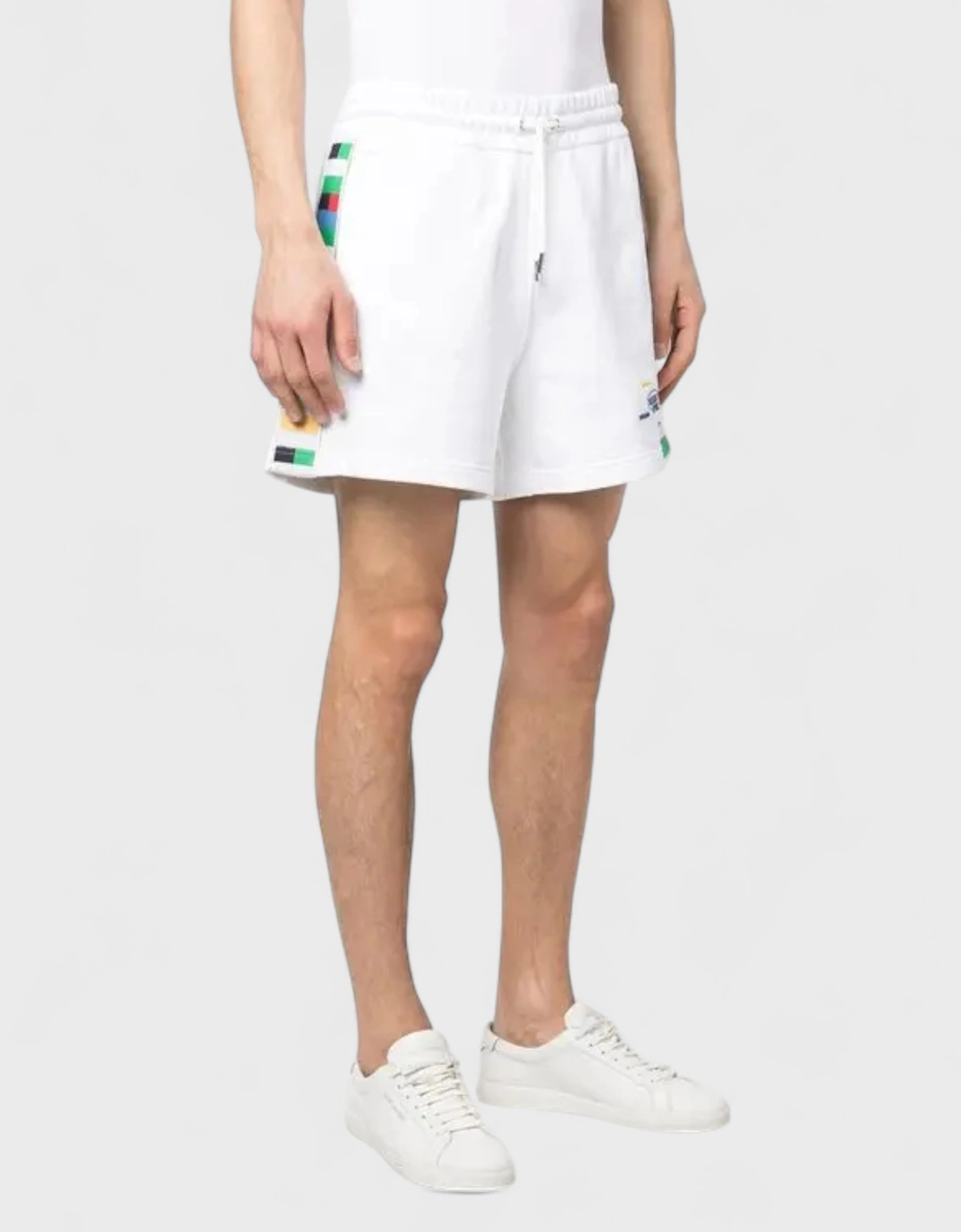 Logo Jersey Shorts White