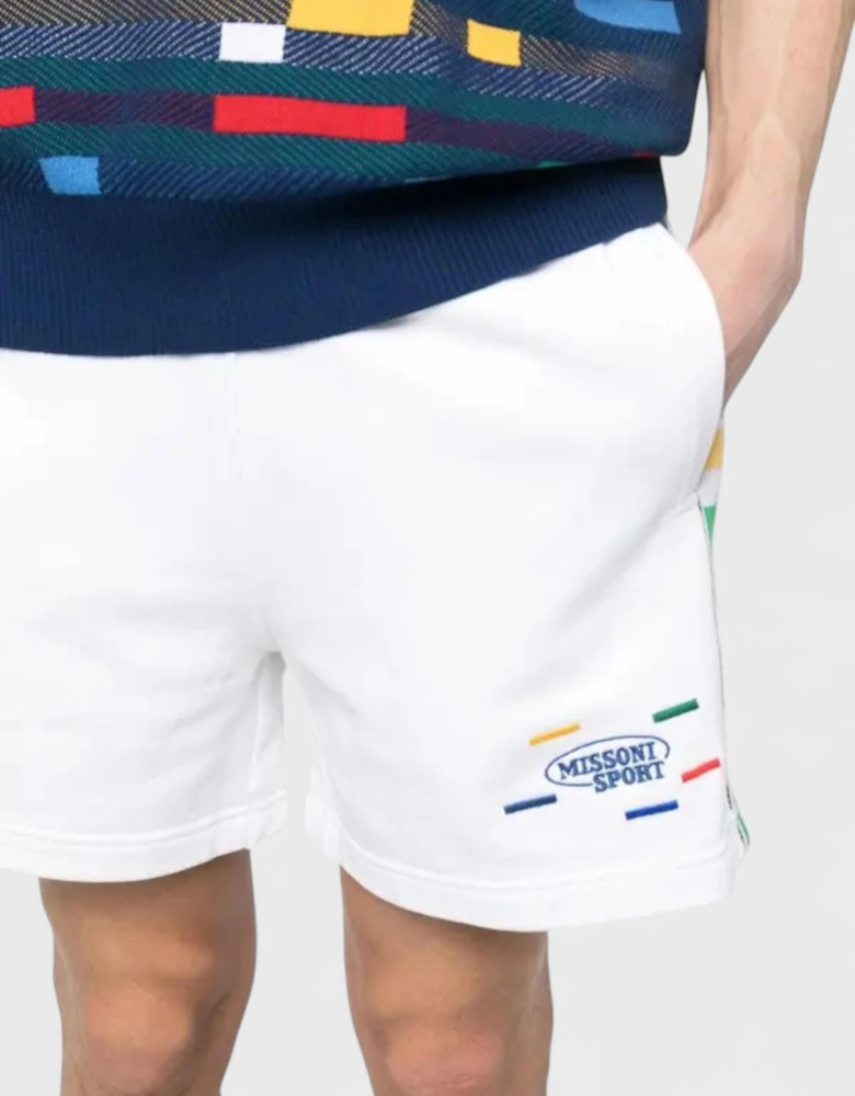Logo Jersey Shorts White