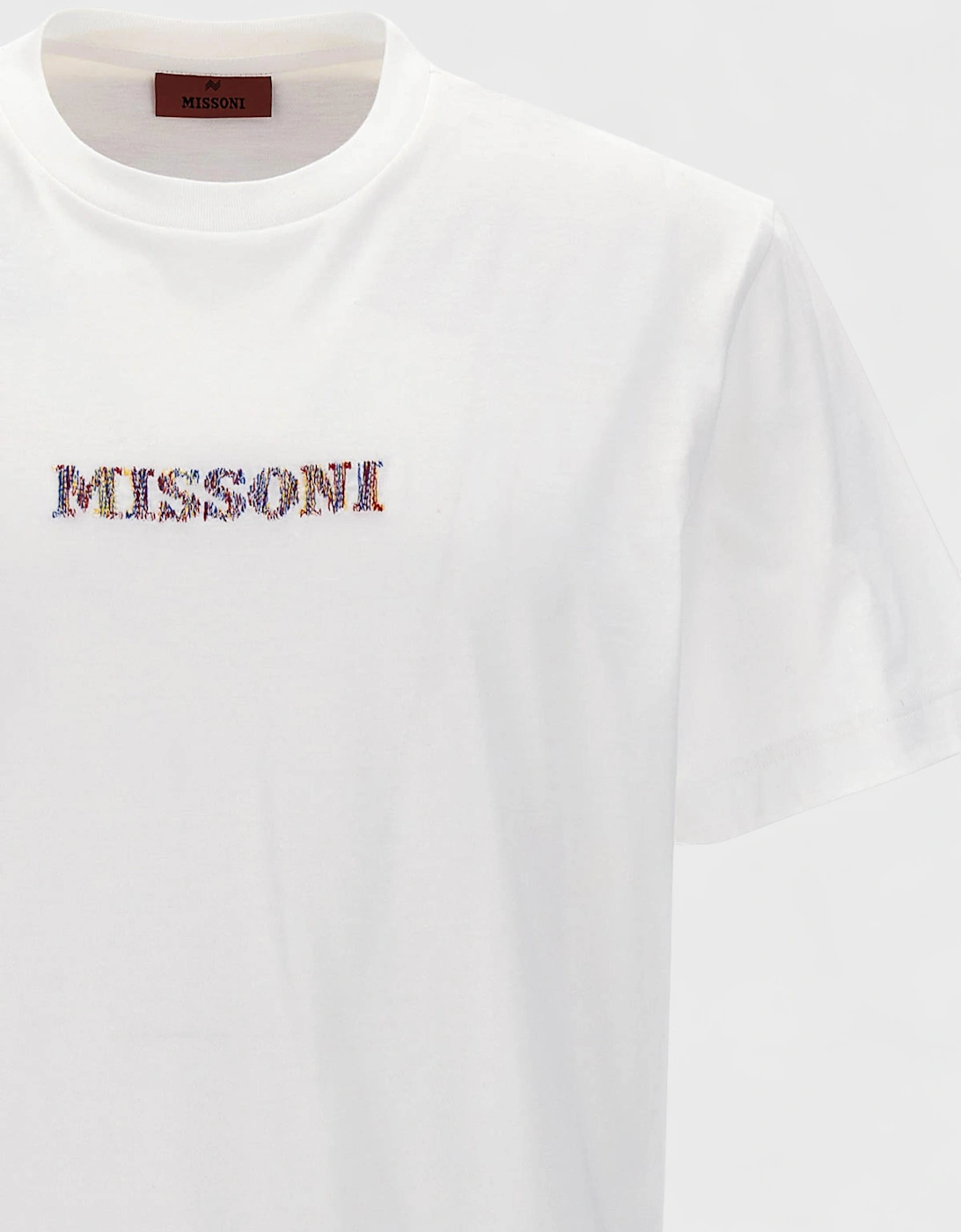 Logo Embroidered T-Shirt White
