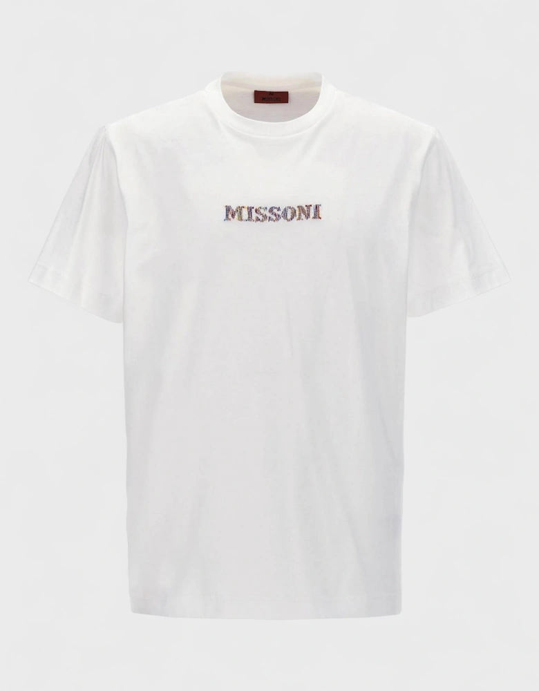 Logo Embroidered T-Shirt White