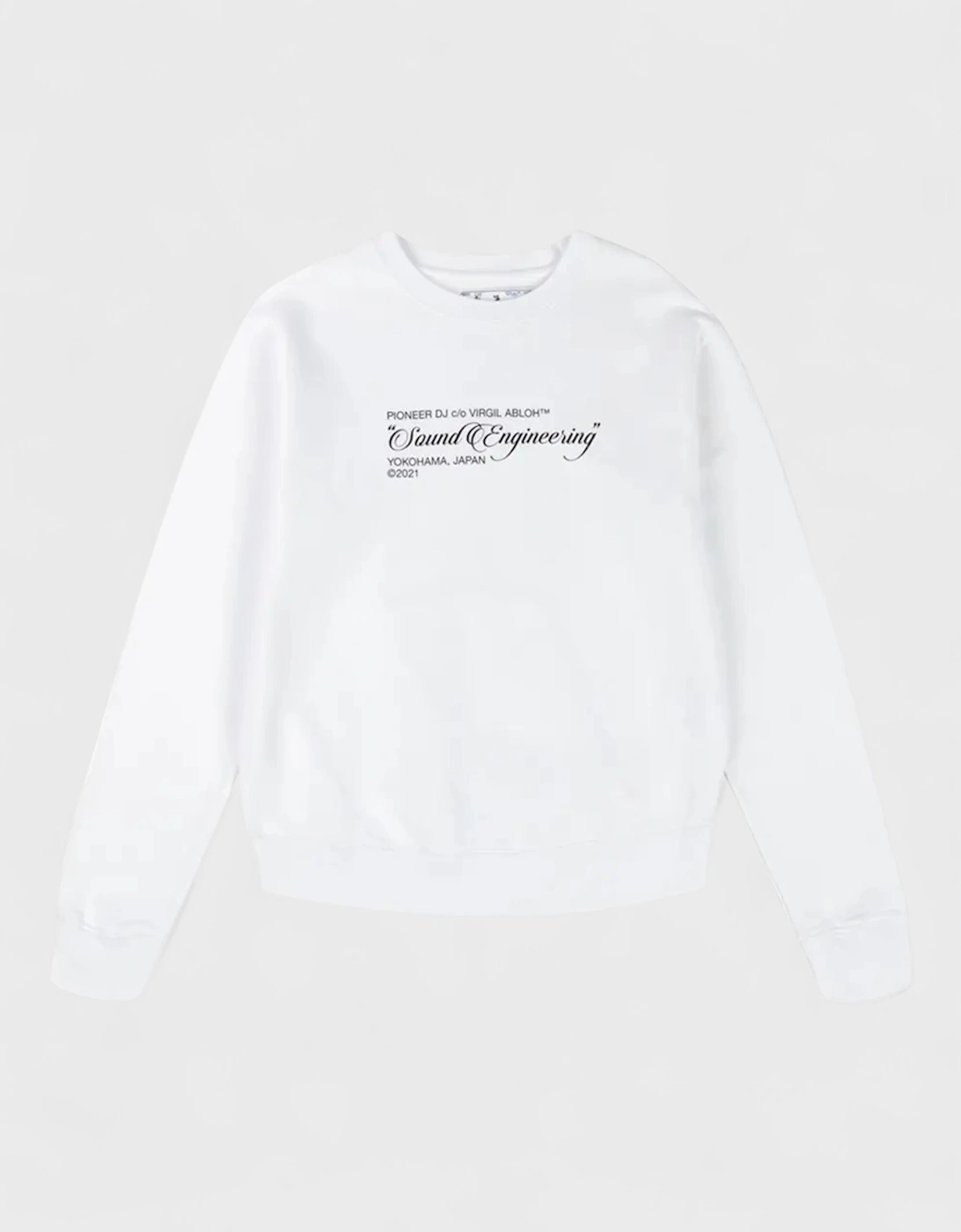 x Pioneer Sound Engineering Arrow Crewneck White