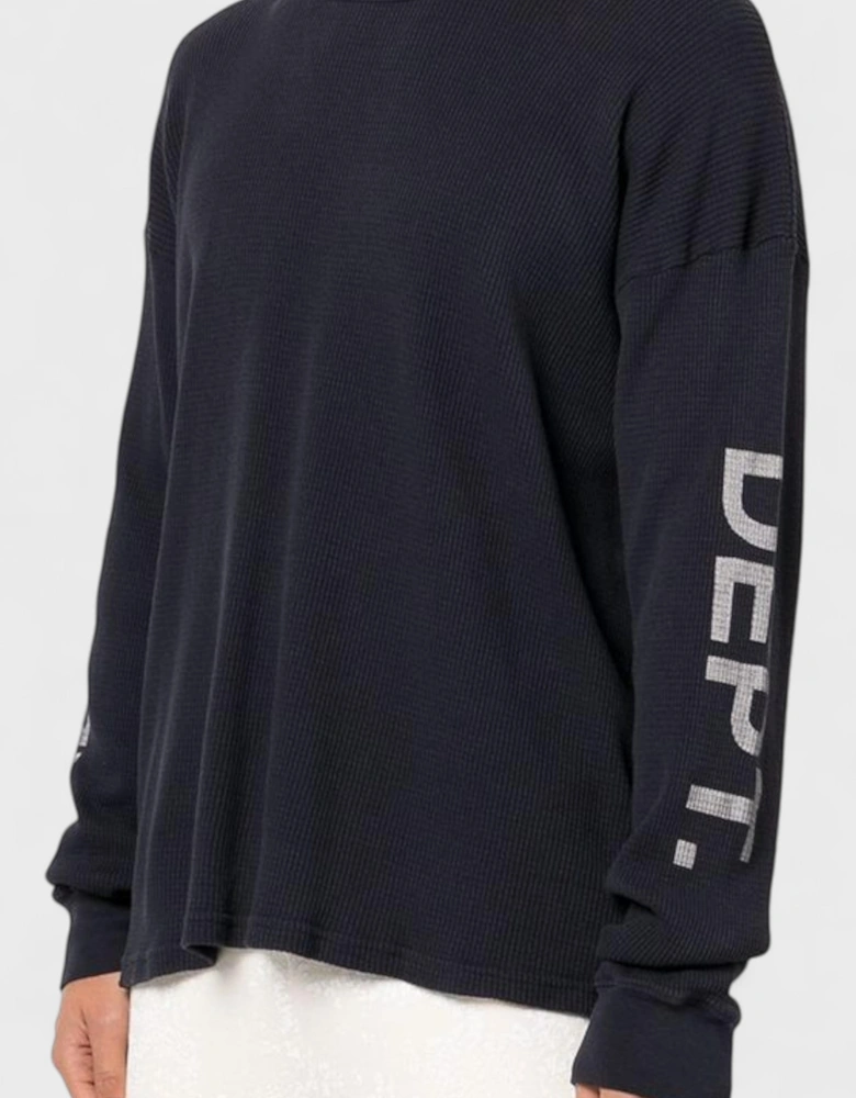 Gallery Dept. Thermal Long Sleeve T-Shirt Black