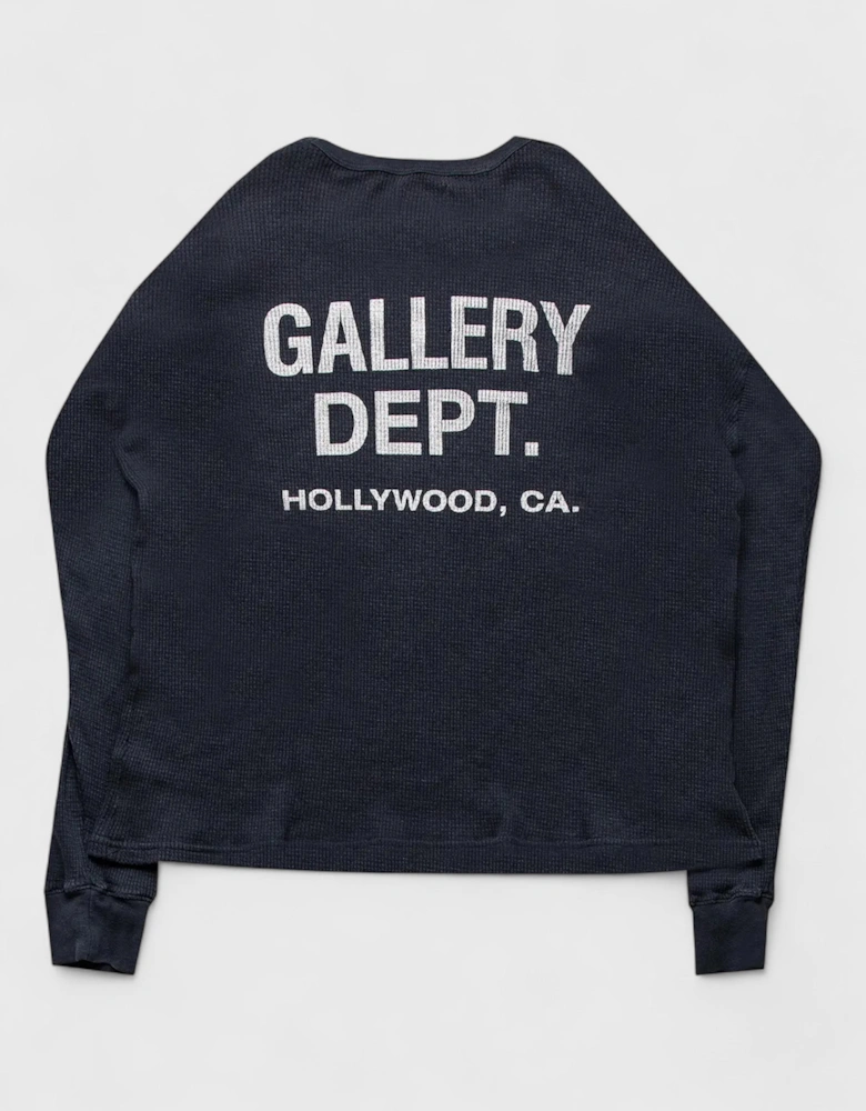 Gallery Dept. Thermal Long Sleeve T-Shirt Black