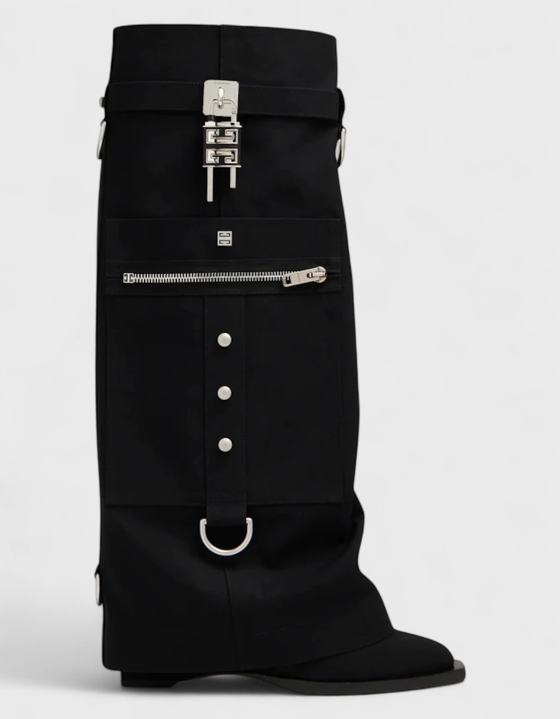 Shark Lock Cowboy High Boots Black, 5 of 4