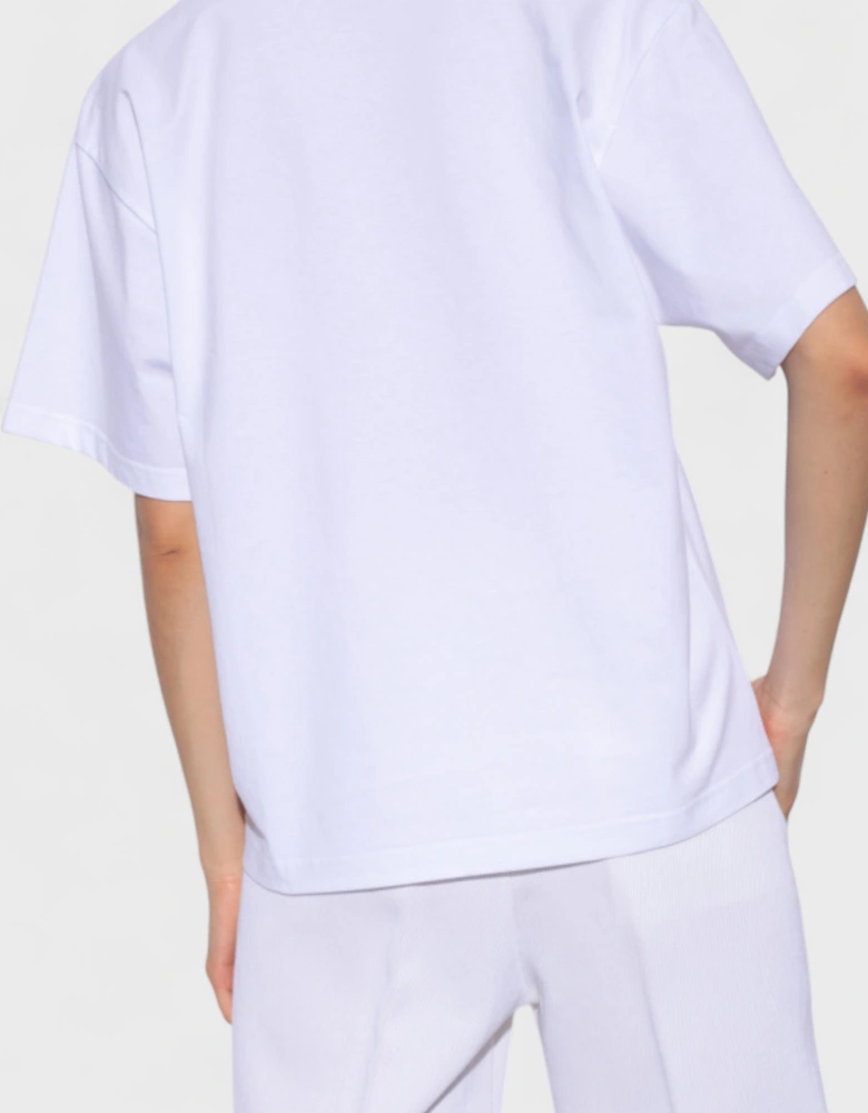 Le T-Shirt Succo Print Orange Juice White