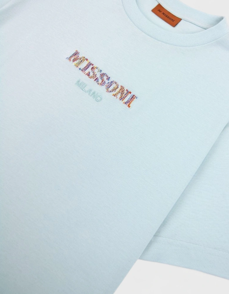 Crewneck Logo T-Shirt Blue