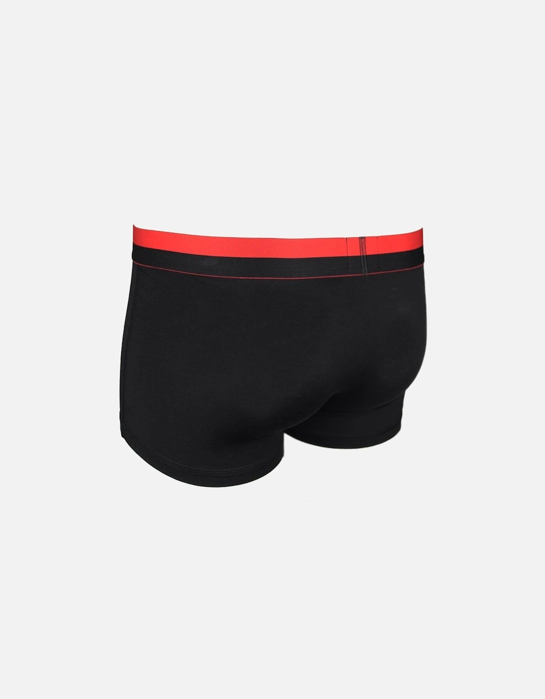 Hugo 3-Pack Split Logo Modal Boxer Trunks, Black