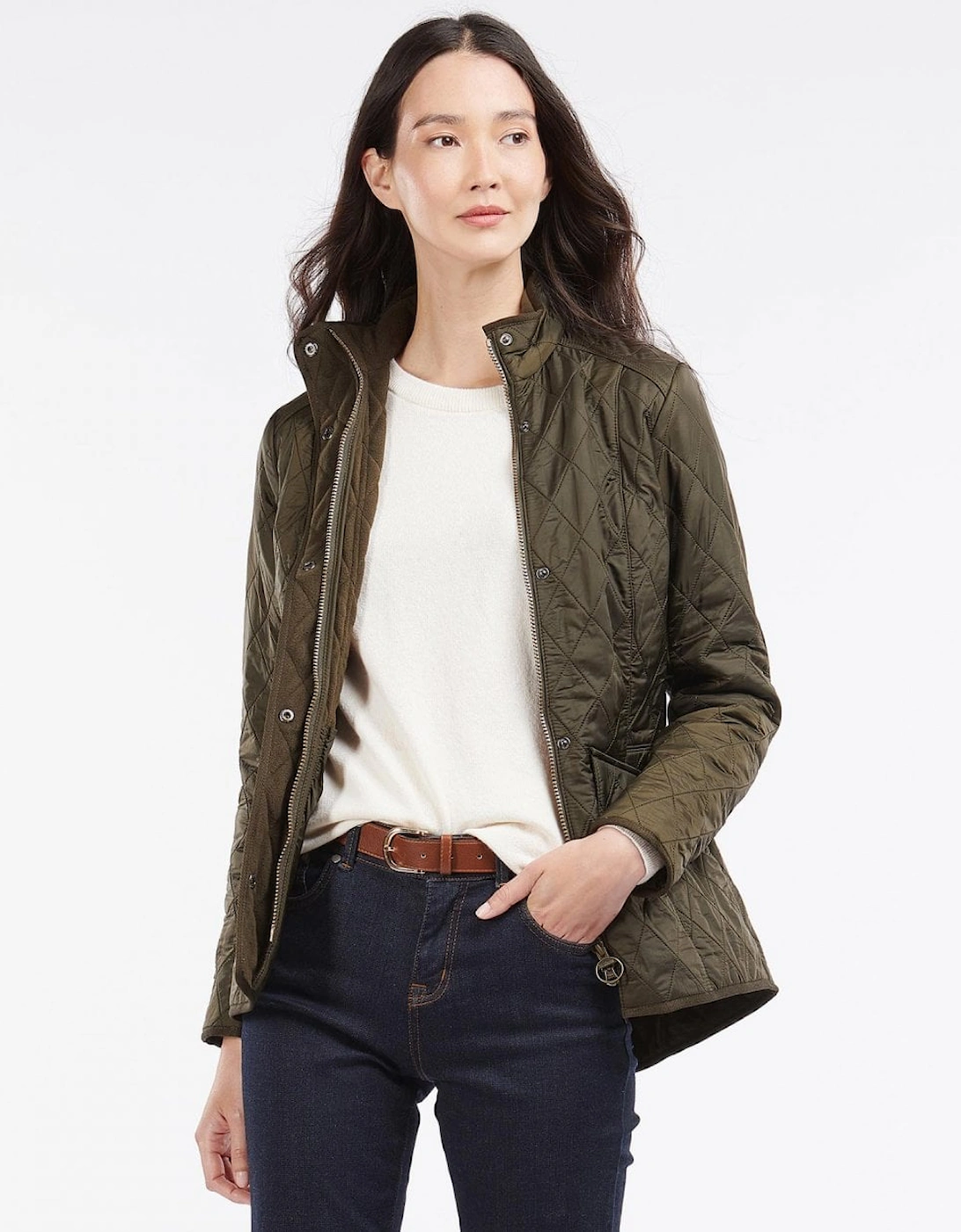 Cavalry Womens Polarquilt Jacket - Dark Olive, 10 of 9