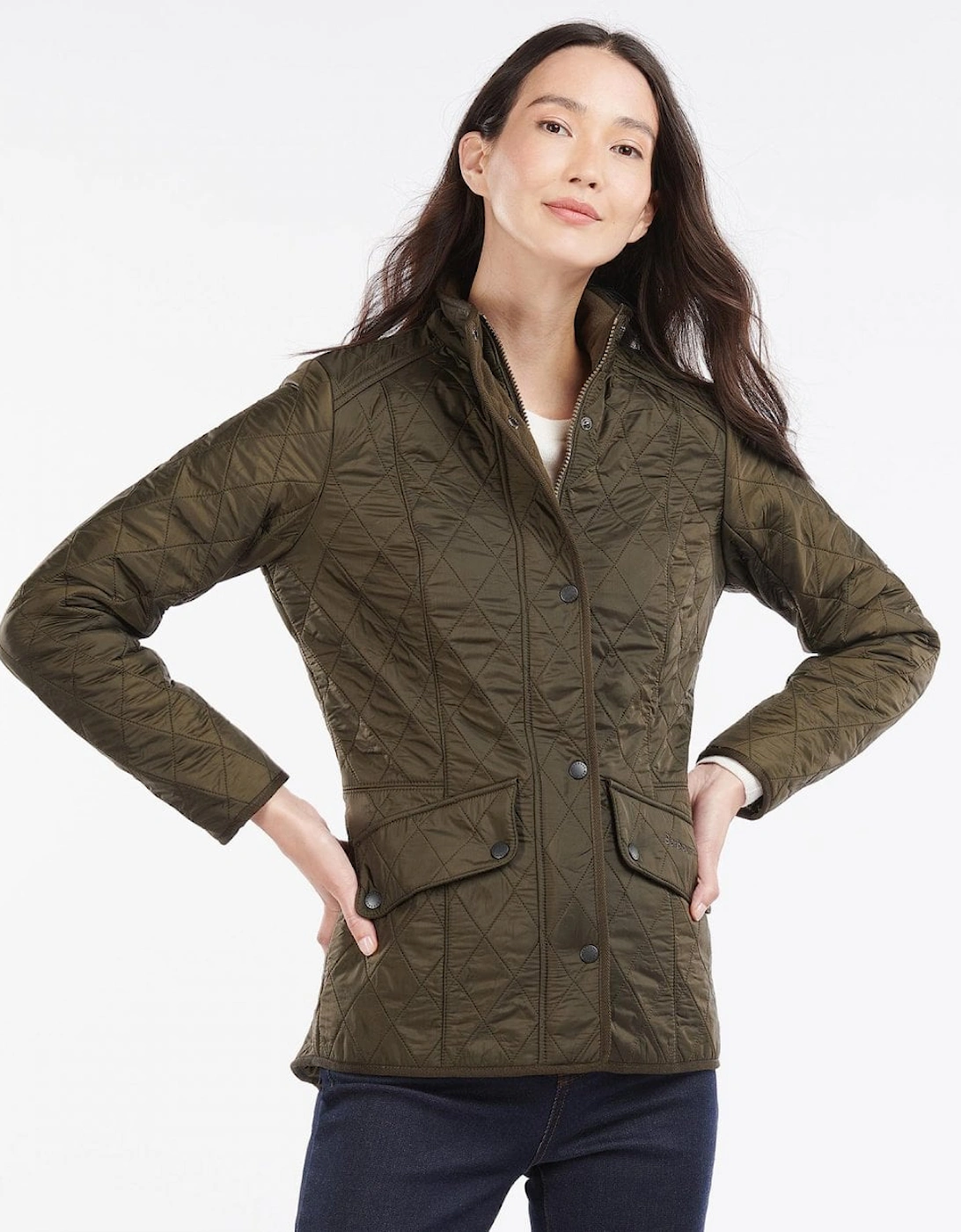 Cavalry Womens Polarquilt Jacket - Dark Olive