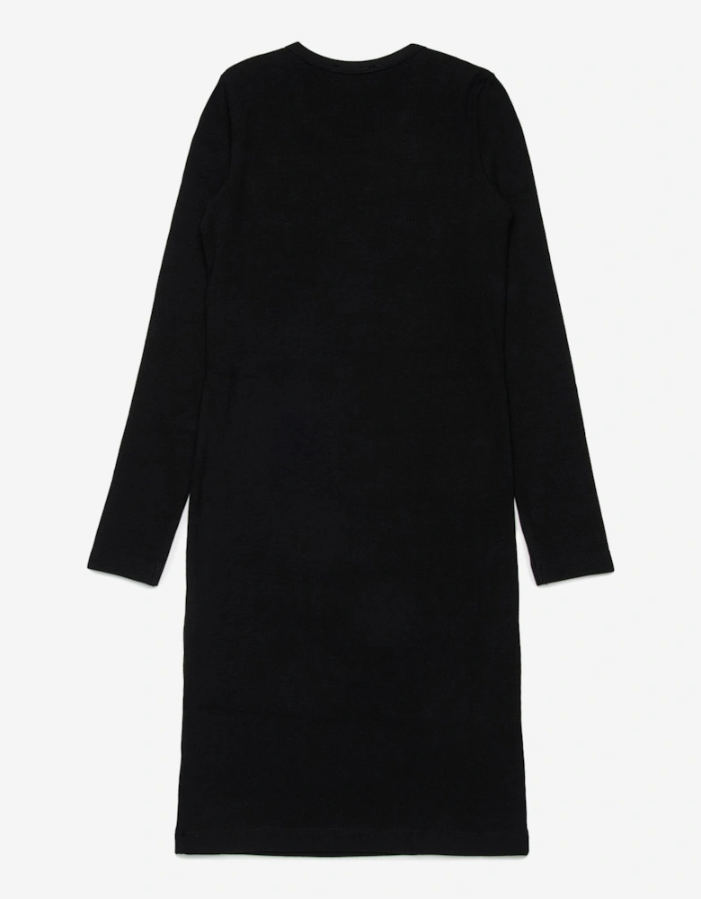 Girls Logo Sweater Dress in Black