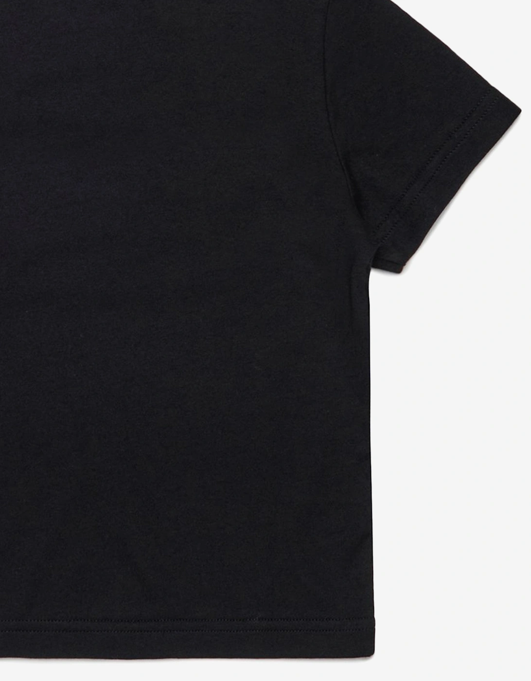 Girls Logo Print T-Shirt in Black