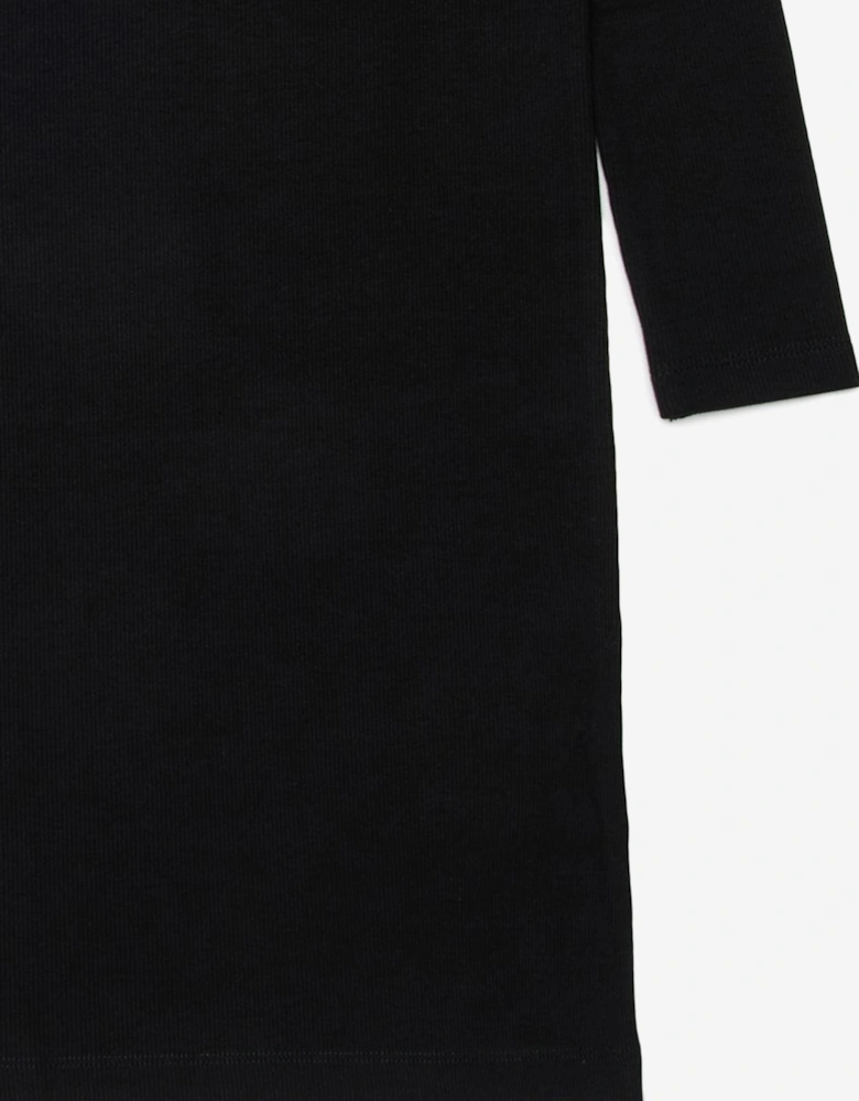 Girls Logo Sweater Dress in Black