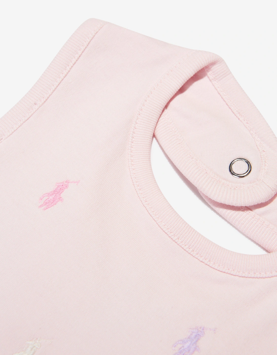 Baby Girls Logo Bib in Pink