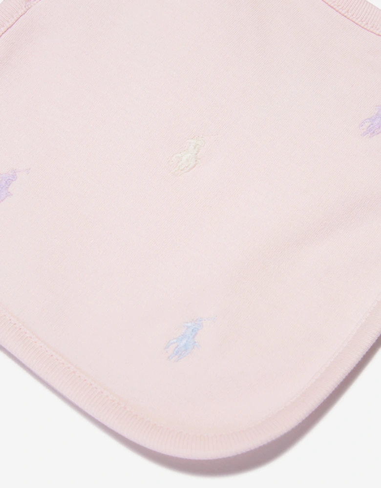 Baby Girls Logo Bib in Pink