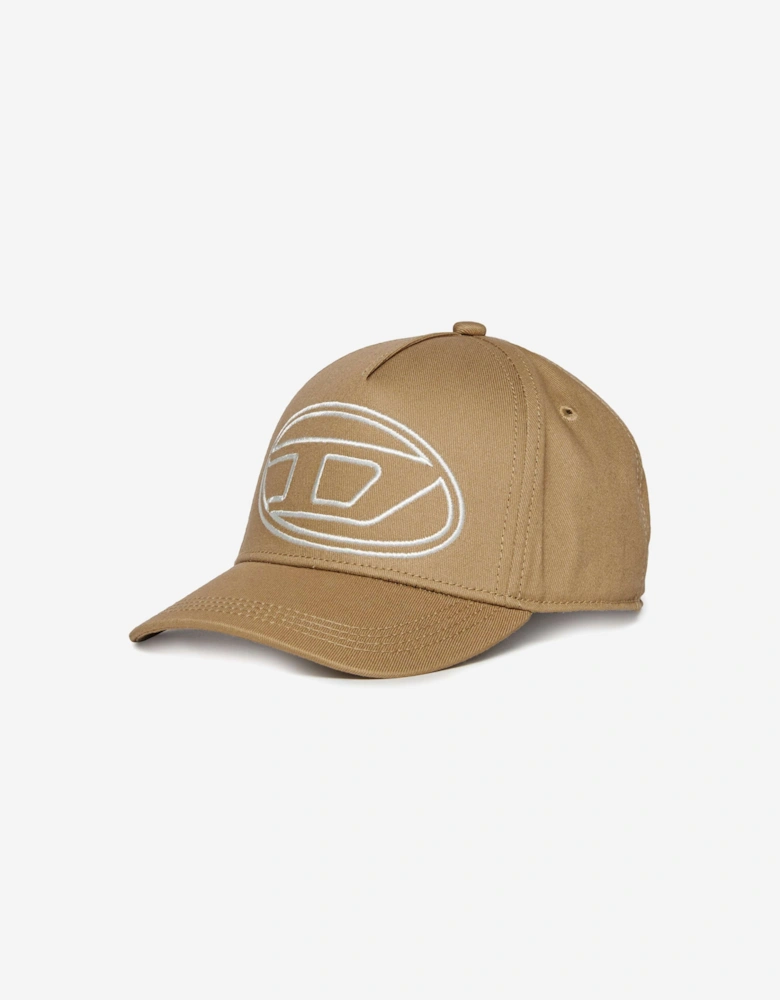 Boys Oval D Cap in Beige
