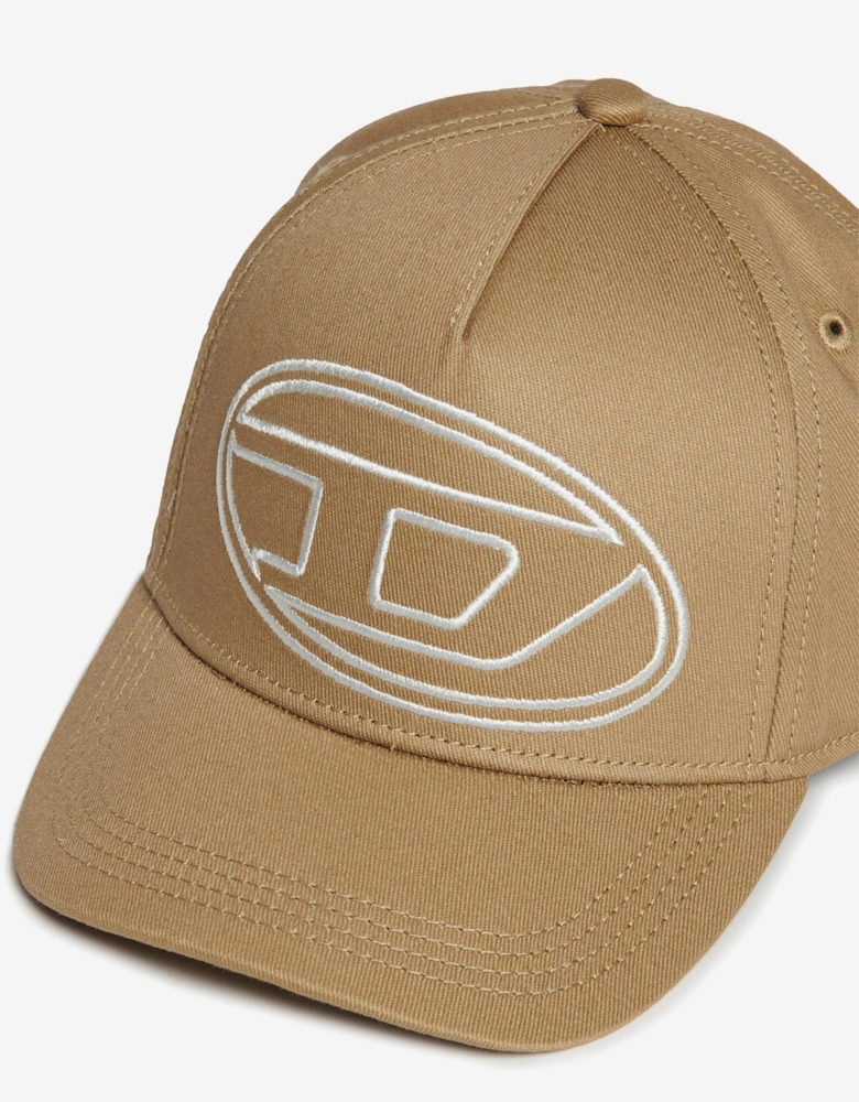 Boys Oval D Cap in Beige