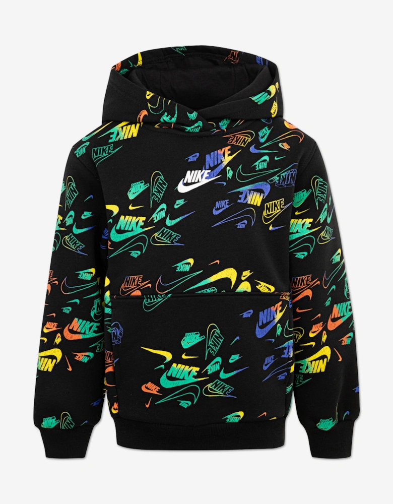 Boys NSW AOP Reveal Hoodie in Black