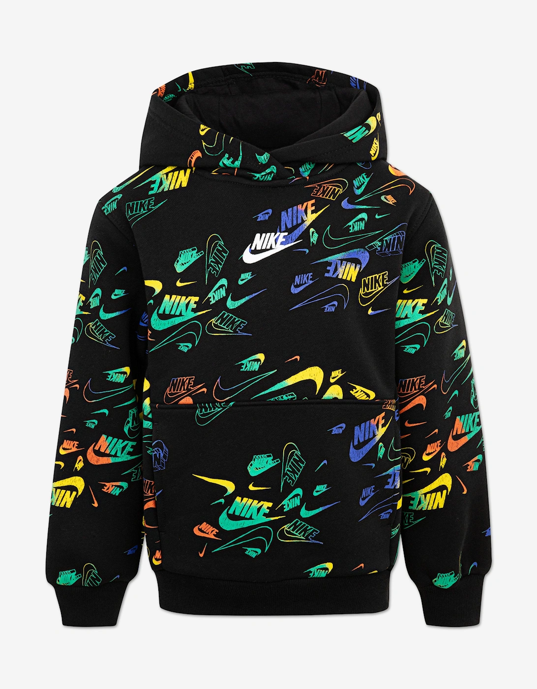 Boys NSW AOP Reveal Hoodie in Black, 5 of 4